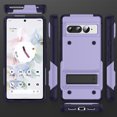 thumbnail image 6 of Dteck for Google Pixel 7 Pro Case with Kickstand, Hybrid Shockproof Bumper Rugged Case Hard Protective Cover for Google Pixel 7 Pro,Purple, 6 of 7