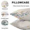 thumbnail image 5 of Watercolor Flowers Beige Throw Pillow Covers 18x18 Inch Set of 2, Spring Summer Retro Botanical Waterproof Outdoor Pillow Covers, Decorative Cushion Pillowcases for Couch, Sofa, Bed, Garden, Patio, 5 of 9