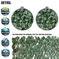 thumbnail image 2 of Sunshades Depot Artificial Leaf Faux Ivy Expandable Stretchable Privacy Fence Screen for Patio Deck Backyard Balcony Privacy Screen Double Side Leaf Vine Wall Fence Decoration 5 Pcs, 2 of 5