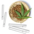 thumbnail image 3 of 12 Pieces Glass Test Tube Glass Tubing with 2 Brushes Reusable Samples Collection Lab Supply for Home Planting Festival Party Decoration Candy Storage (Clear,3 x 0.4 Inch, 4 x 0.5 Inch), 3 of 7