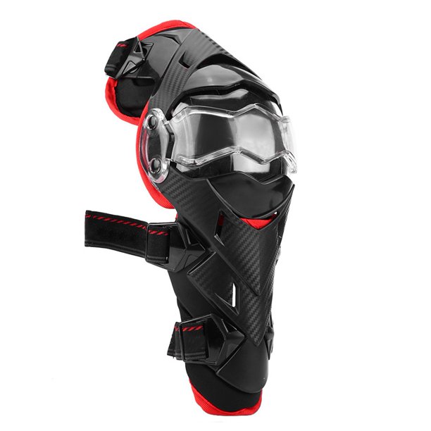 Almohadillas protectoras de rodilla 2Pcs Motocicleta PE + EVA Moto Guard Pad Almohadilla antideslizante transpirable Espinilleras Set para Motobike Ciclismo Racing Dirt Bike(rojo) Amonsee No