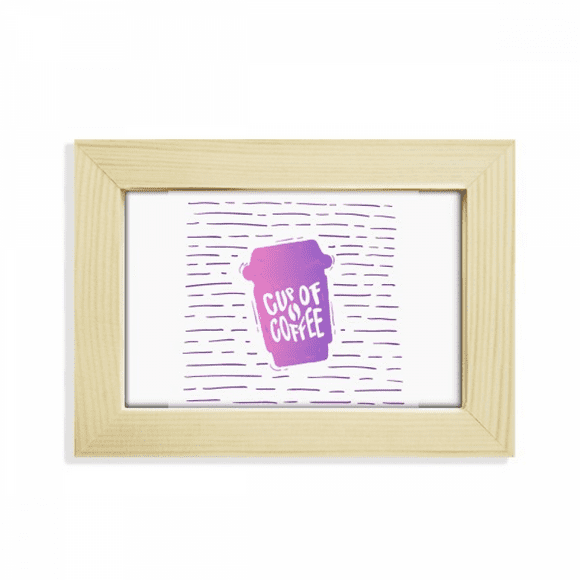Line Coffee Cup Colour Art Deco Fashion Desktop Decorate Photo Frame Picture Art Painting 5x7 inch