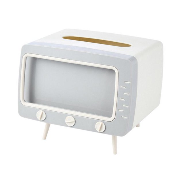 Wartleves Caja de pañuelos para TV Soporte para teléfono Soporte para teléfono Soporte para pañuelos D8O0 Servilleteros