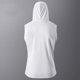 thumbnail image 4 of pstuiky Camiseta sin mangas para hombre, Blusa deportiva sin mangas con capucha y cuello en V para hombre Tops elegantes para mujer xxxl, 4 of 4