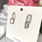 Stunning Cubic Hoops Dangle Earrings