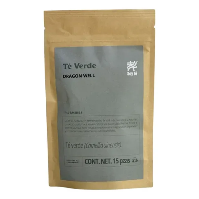 Dragon Well Té Verde Pirámides 15 pzs Soy Té