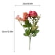 thumbnail image 3 of Rosas Artificiales Ramo de rosas artificiales de seda,color rosa intenso,ideal para fotografía y decoración del hogar (1 unidad). Rkxzt, 3 of 8