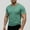 Green, variant on LRGSHF Short Sleeve for Men Summer Basic Tee Shirt V Neck Breathable Shirts Running Athletic Workout Shirt Soft Casual Tops