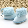 thumbnail image 7 of Infant Baby Boys Girls Plush Winter Snow Boots Ankle Back Tie Soft Sole Boots Toddler Newborn Warm First Walker Crib Outdoor Shoes, 7 of 7