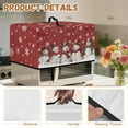 thumbnail image 6 of TSOVTHRID Snowman Snowflake Print Microwave Oven Cover Dust-Proof Microwave Toaster Oven Cover Oil-Proof Kitchen Appliance Protector for Microwave Ovens Christmas Decor, 20.9"W x 15.7"D x 12.4"H, L, 6 of 7