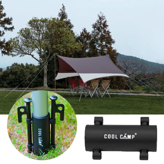 Canopy Holder Camping Viajes Toldo Soporte de varilla Soporte a prueba Soporte fijo para poste Soporte de clavijas Soporte para