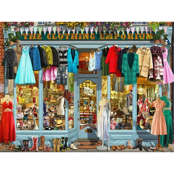 Vermont Christmas Company Clothing Emporium - 550 Piece Jigsaw Puzzle