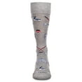 thumbnail image 5 of MeMoi Men's "Hockey Lovers" Rayon from Bamboo Blend Novelty Crew Sock - Mens - Male, 10-13, Light Blue, 5 of 7