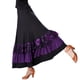 thumbnail image 3 of Falda larga de baile de salón Flamenco con Lentejuelas Sunnimix Negro y morado Vestido de baile latino, 3 of 4