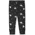 thumbnail image 2 of Young Hearts Girls Printed and Solid Leggings with Scrunchie, 2-Pack, Sizes 4-16, 2 of 3