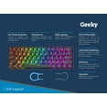 Geeky GK61 60 Compact Wired, Hot Swappable, RGB LED Backlit ANSI