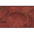 thumbnail image 1 of Blood Red Damask Wallpaper Border Vintage Design, Roll 15' x 6.5'', 1 of 3