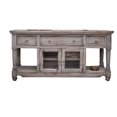 thumbnail image 2 of 70 Inch TV Media Entertainment Center, Mango Wood, 3 Drawers, 2 Door, White, 2 of 4
