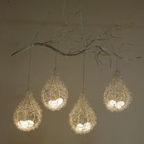 Creative Bird's Nest Chandelier, Ceiling Lamp Fixture, Rustic Pendant Light