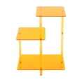 thumbnail image 6 of ToppiJoy 3-Tier Orange Acrylic Side Table, Modern Clear Coffee Table, Stepped Space-Saving End Table for Living Room, Bedroom, Dorms, Apartments (Square), 6 of 18