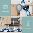thumbnail image 6 of Blue White Tie Dye Mandala Pattern Kitchen Rugs Sets Of 3,Kitchen Runner Rugs Non Skid Washable,Decorative Kitchen Floor Mats for Kitchen,Sink,Laundry,17"x30"+ 17"x47" + 17"x59", 6 of 6