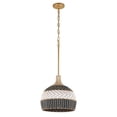 thumbnail image 7 of ZAN-9003-SG-MK Crystorama Lighting Zanzibar - 3 Light Pendant-14 Inch Tall and 14 Inch Wide, 7 of 7