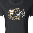 thumbnail image 4 of Inktastic Happy New Year with Cute Penguin Women's T-Shirt, 4 of 5