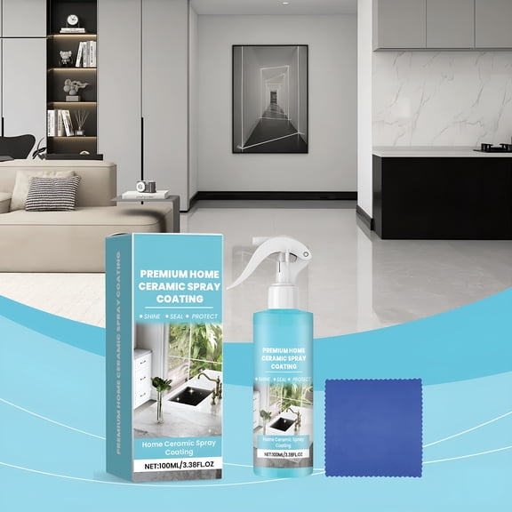 VELIMO Advanced Ceramic Coating Spray for Home Surfaces Easy Application,Protective Film for Long Lasting Shine,Water and Stain Resistant,3.4oz