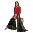 thumbnail image 4 of Trendmalls Women's Georgette Embroidery Work Ready To Wear Stright Sharara Suit Set, 4 of 8