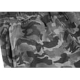 thumbnail image 2 of Men's Patterned Casual Drawstring Cotton Blend Soft Fleece Athletic Shorts (Grey Camo, L), 2 of 3