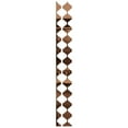 thumbnail image 3 of Ekena Millwork 94"H x 1/8"T Marrakesh Adjustable Acrylic Decorative Slat Wall Panel Kit, Bronze Mirror (contains 11 Slats + 1 Straight Edge Starter Slat), 3 of 11