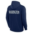 thumbnail image 3 of Men's Fanatics Navy Washington Capitals Elements Blaze Tri-Blend Long Sleeve Hoodie T-Shirt, 3 of 3