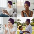 thumbnail image 4 of Miaocao African Women Turban Caps Beanie Twist Headscarf Pre Tied Double Braid Headwrap Hat, 4 of 9