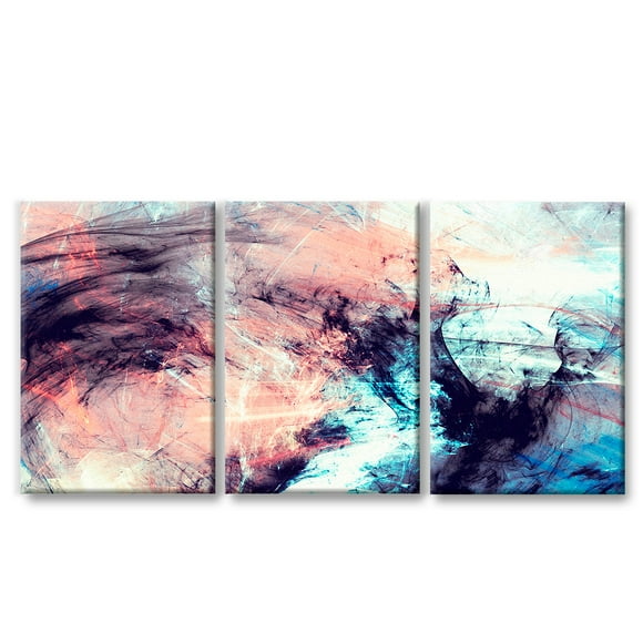 Cuadros Decorativos Colores Diluyéndose Set 3 piezas Joss Design 40 x 60