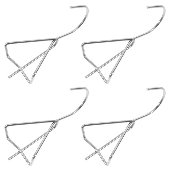 4pcs Flower Pot Hangers for Plants Stainless Steel Fence Outside Plant Vine Wall Clips Hook Pot Holder