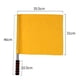 thumbnail image 3 of Bandera de árbitro Bandera de seguridad vial Asta de acero inoxidable Bandera de señales Bandera de mano Amarillo, 3 of 9