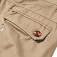 thumbnail image 4 of Bpyeka Men's Casual Embroidered Chino Shorts, Solid Cotton Blend Straight Leg Shorts with Pockets for Work, Golf and Everyday, 4 of 9