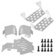 thumbnail image 1 of Lot de 5 plaques de protection de châssis en acier inoxydable pour voiture télécommandée Traxxas TRX-4 82056-4, 1 of 4