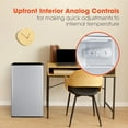 thumbnail image 3 of 4.4-cu. ft. Mini Refrigerator with Freezer Compartment in Stainless Look, 3 of 3