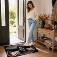 thumbnail image 6 of Halloween Door Mat 31x20 Inch, Non Slip Absorbent Entry Rug with Rubber Backing, Washable Skull Horror Floor Mat for Front Door Bathroom Kitchen, Spooky Home Decor, 6 of 6