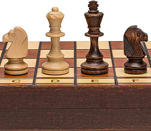 Tournament Chess Set Magnetic Folding 16" Wooden Pieces 