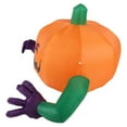 thumbnail image 4 of Halloween Citrouille à Main Violette Effrayante Gonflable Ornement Matériau Polyester Cadre en Métal Yeux Rouges Lumineux Gonflage Facile Durable pour Bureau Étagère Fête Extérieure Décoration de Maison, 4 of 8