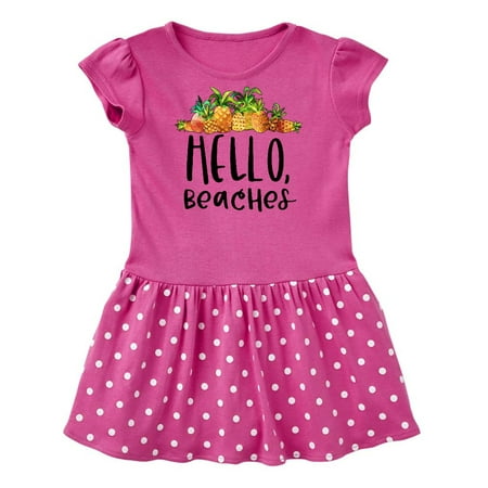 

Inktastic Hello Beaches Group of Pineapples Gift Baby Girl Dress