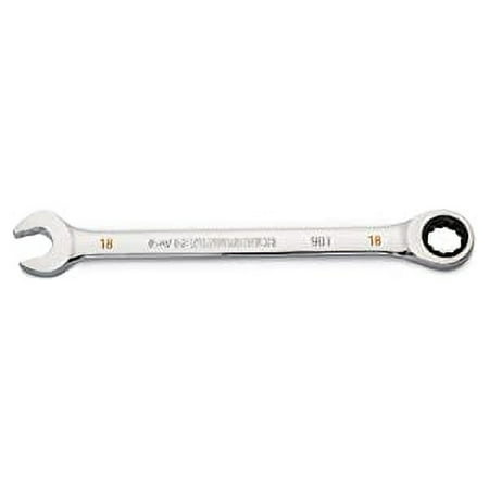 

GEARWRENCH 18mm 4 . . Degree Swing Arch . . 12 Point Ratcheting . . Combination Wrench - . . 86918