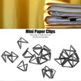 thumbnail image 5 of 100Pcs Triangular Paper Clips Durable Metal Rustproof Triangular Design Cute Paper Clips for Memo Documents Papers, 5 of 5