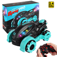 thumbnail image 1 of EIMELI Voiture RC 2022 Nouvelle Voiture Télécommandée Haute Technologie 2,4 g 1 18 Voiture RC en Alliage Double Face Tonneau Drift Conduite Tir à la Bombe à Eau pour Enfants Voiture de Contrôle Compétitive Jouets pour Garçon (Vert, 1 of 6