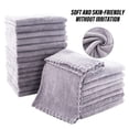 thumbnail image 4 of Toallitas MOONQUEEN Ultra Soft Premium de 30 x 30 cm, 72 unidades, color gris, 4 of 7