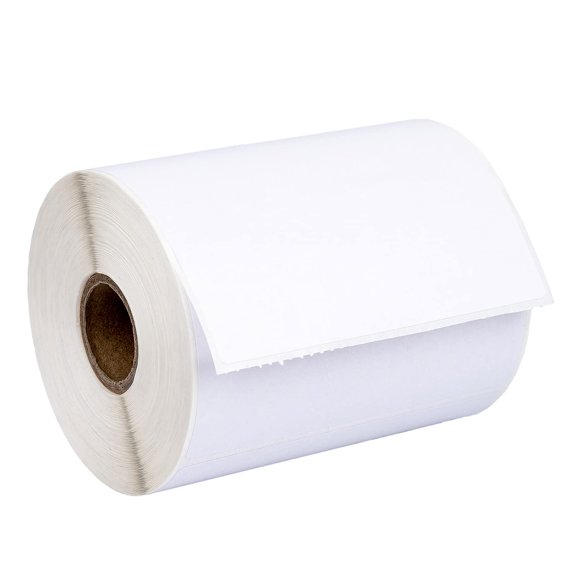 HOUSELABELS Étiquettes d'Expédition 4 Pouces x 3 Pouces sur Noyau de 1 Pouces Compatibles avec Imprimantes Zèbre et Rollo, 50 Rouleaux / 500 Étiquettes par Rouleau