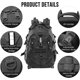 thumbnail image 2 of 25L Military Tactical Backpack for Men with MOLLE System, Luminous Strips, ACU Camo Outdoor Hiking, Camping, Hunting Daypack, 2 of 5