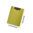 thumbnail image 3 of Foldable Clipboard with Metal Clips - Lightweight Plastic Folder Board for Writing, Portables Office Use, A4 Document Holder(Green), 3 of 6